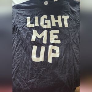 "Light Me Up" Black Tshirt Sz XL